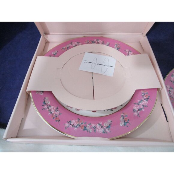 Harry Potter Dolores Umbridge Two Tier Cake Stand Pink Floral Cats Open bx - Picture 8 of 16